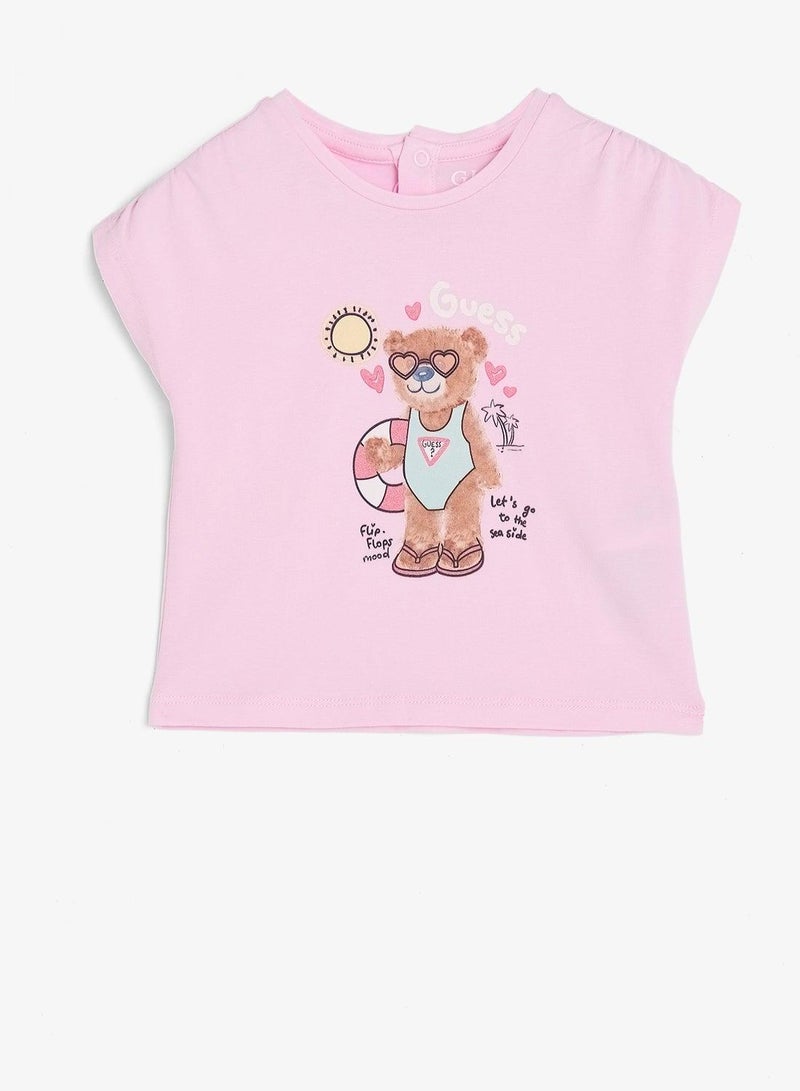 GUESS Infant Batwing Crew Neck T-Shirt - Image 5