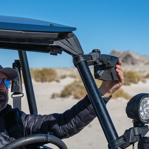ATV Tek CLEARVIEW™ UTV Sideview Mirror, Black UV resistant Nylon, Designed for and Fits, Honda, Yahama, Polaris, Kawaski, CF Moto with Round or Profiled Tubing, one mirror. - Image 5