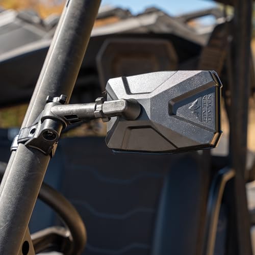 ATV Tek CLEARVIEW™ UTV Sideview Mirror, Black UV resistant Nylon, Designed for and Fits, Honda, Yahama, Polaris, Kawaski, CF Moto with Round or Profiled Tubing, one mirror. - Image 2