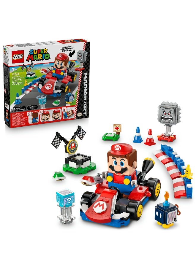 LEGO Super Mario: Mario Kart – Interactive Mario & Standard Kart 72043 Toy Building Set - Image 1