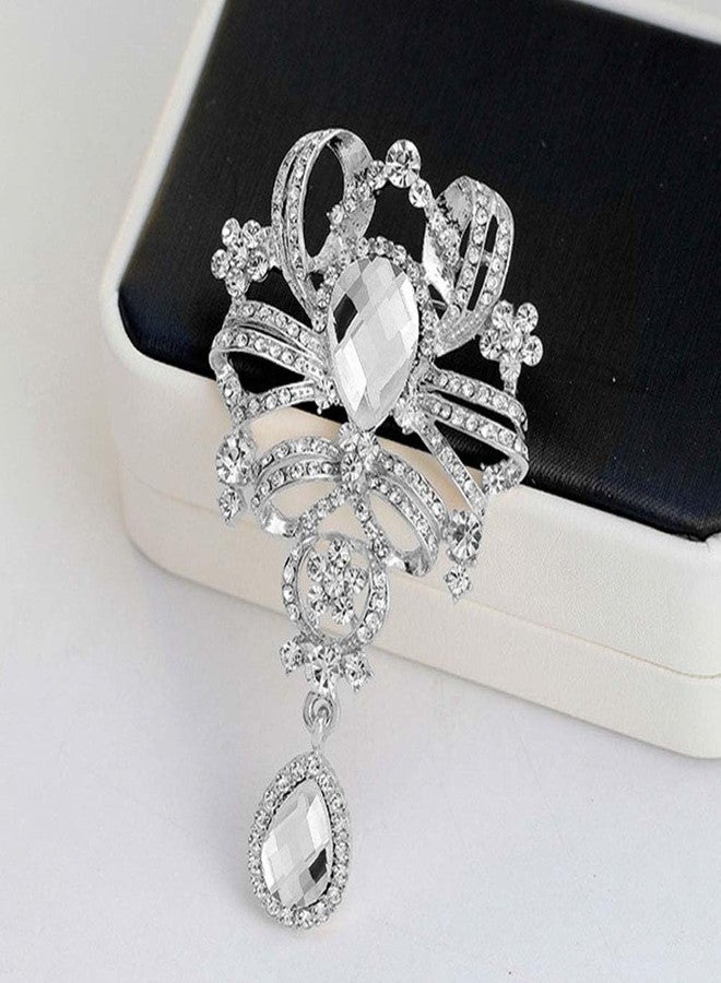 Ezing 6 Pcs Rhinestone Crystal Brooch Set for Wedding Bridal Bouquet Jewelry Brooches Lot (pt-106b) - Image 3