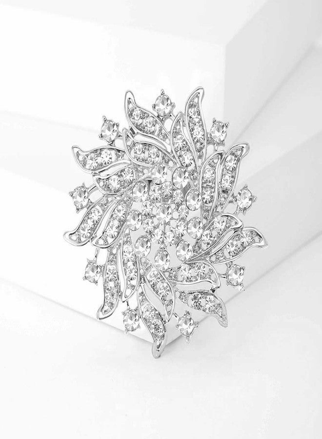 Ezing 6 Pcs Rhinestone Crystal Brooch Set for Wedding Bridal Bouquet Jewelry Brooches Lot (pt-106b) - Image 2