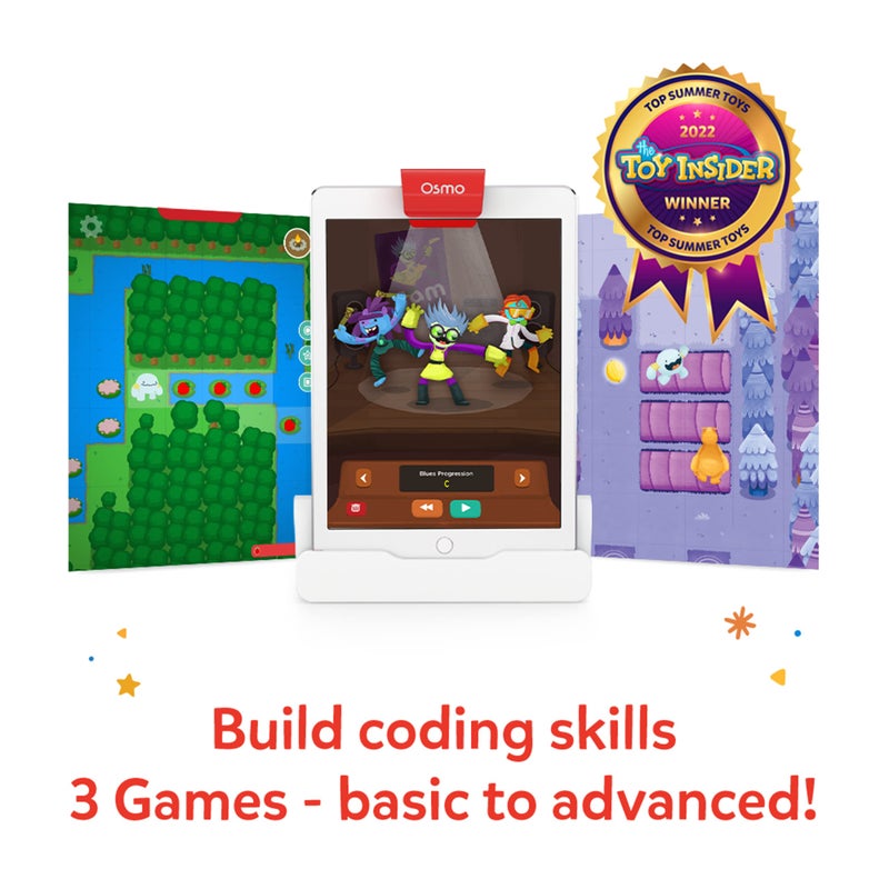Osmo - Coding Starter Kit for iPhone & iPad-3 Educational Learning Games-Ages 5-10+ Learn to Code, Basics Puzzles-STEM Toy-Logic, Fundamentals(Osmo iPad/iPhone Base Included) - Image 2