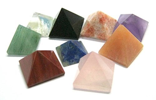 crystalmiracle Lot of 9 Multi Crystal Loose Mini Pyramids Bagua Vaastu Crystal Healing Wellness Psychic Energy Feng Shui Reiki Positive Energy Home Office Gift Gemstone Metaphysical - Image 5
