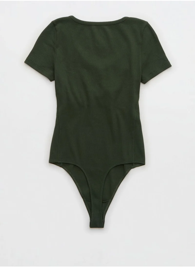 Aerie High Leg Bodysuit