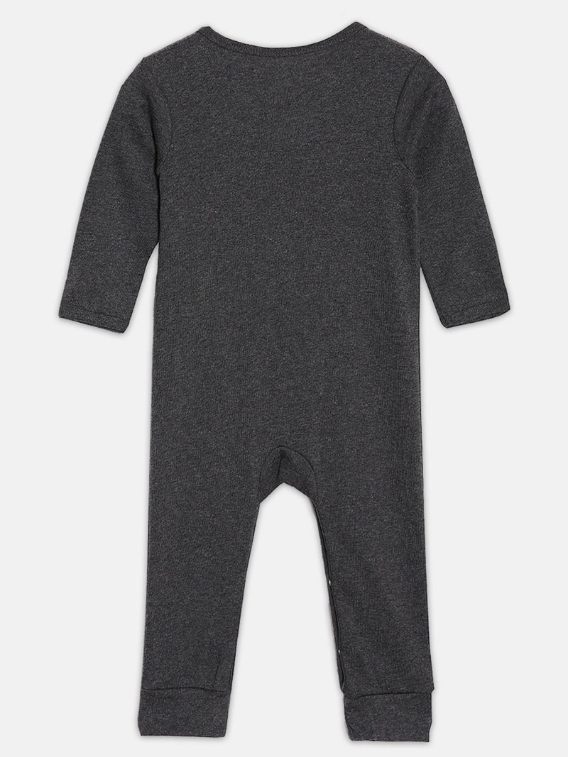 Broon Infant Boys Off White and Black Printed Organic Cotton Sleepsuit Pack of 2 - Image 4