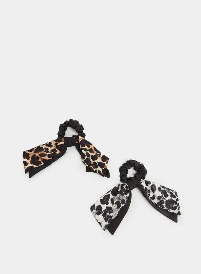 ستايلي طقم 2 - ربطات شعر بطبعة حيوانات - Image 4