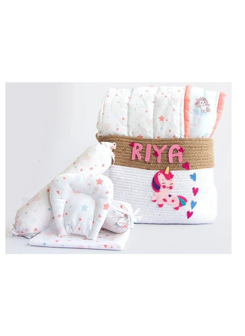 Yellow Doodle Yellow Doodle Organic Bedding Gift Basket - Fairy Dust  - Image 1