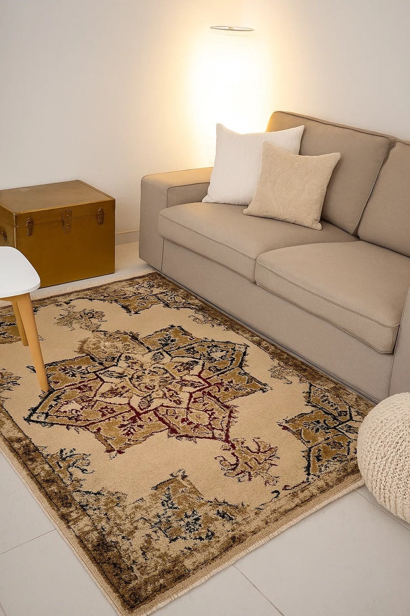 لوفت بريستول، سجادة أريكة، سجادة غرفة معيشة حديثة، سجادات أرضية ناعمة، وسائد سجادة، سجادة أريكة غير قابلة للانزلاق، سجادة غرفة معيشة قابلة للغسل، مقاس 120*170 سم، متعدد الألوان-2163-CG1-Y - Image 1