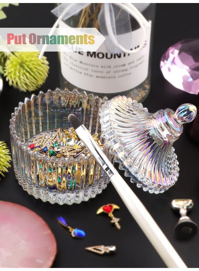 TOROKOM Monomer Dish with Lid Dappen Dish Nail Cup Small Glass Nail Dish for Liquid Powder Monomer Holder Colorful Damping Dapping Dish for Acrylic Nails - Image 5