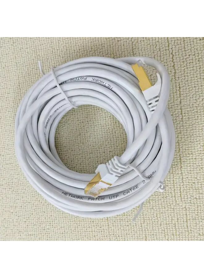 كابل إيثرنت عالي السرعة Cat6 39 37 بوصة أبيض متميز سريع وموثوق للاتصال - Image 4