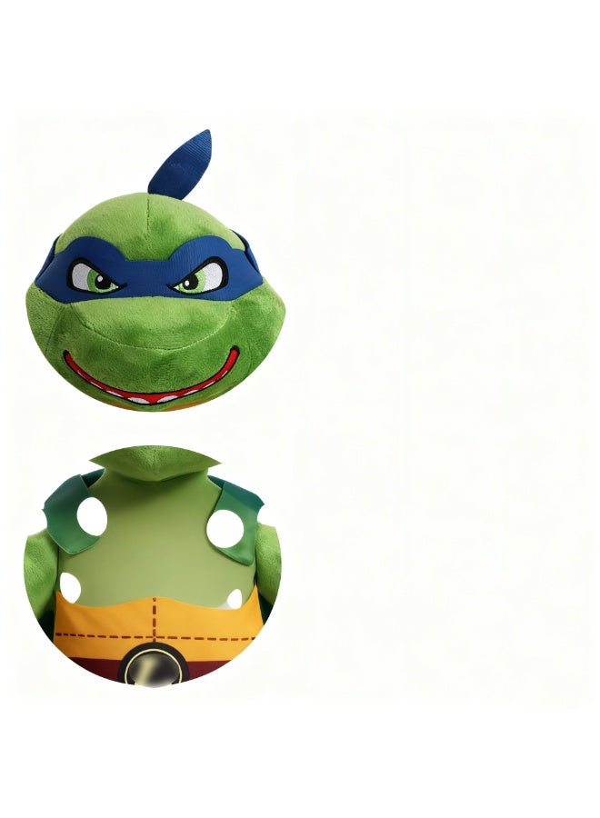 HALAMODO Green Mutant Hero Action Figures 25cm Q - version Blue - Eyed - Mask Plush Toy - A Sweet Item for Birthday Giving and Decorating Bedroom, Living Room, Desk Areas, Plus an Office Relaxation Toy - Image 4