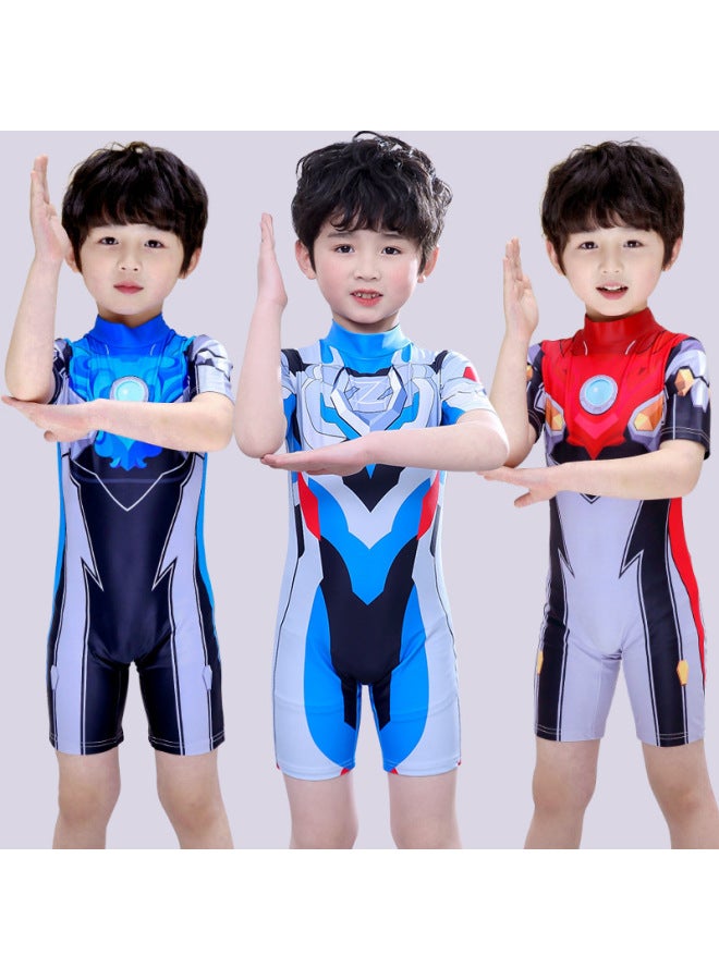 Summer 2022 ULTRAMAN ULTRAMAN Quick-drying Swimwear For Children And Older Children And Boys-Color:Teja Altman- - Image 3