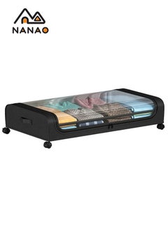 NANAO Upgraded Under Bed Storage With Wheels,  Under Bed Storage Containers, Under Bed Shoe Storage Organizer Wheels, Rolling under bed storage, Under Bed Drawer Storage for Clothes  - Image 1