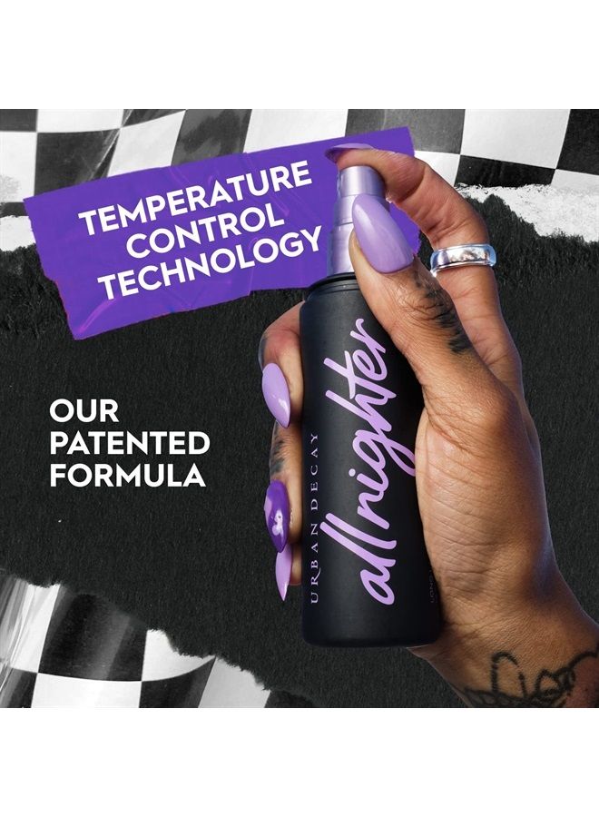 Urban Decay All Nighter Long-Lasting Makeup Setting Spray - Award-Winning Makeup Finishing Spray - Lasts Up To 16 Hours - Oil-Free, Microfine Mist - Non-Drying Formula for All Skin Types - 4.0 fl oz - Image 4