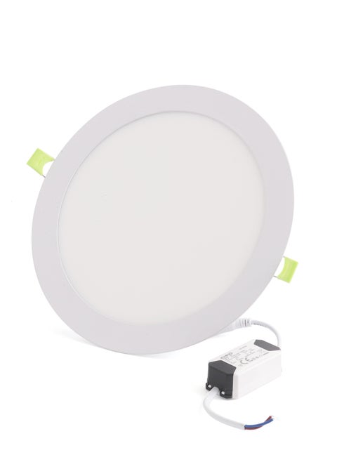 KHIND 18W 8-inch LED Ceiling light Panel, Round super thin, AC 220-240V, 1440 LM, With high quality driver, 3000K Warm white White.
