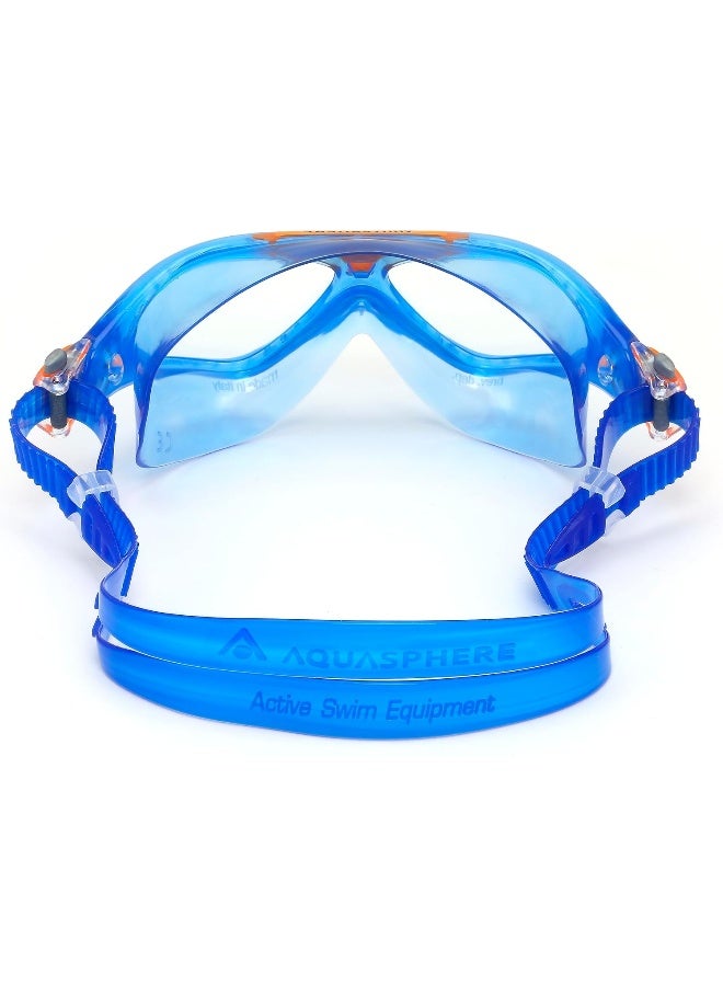 Aqua Sphere VISTA Junior Goggles blue orange clear lens - Image 5