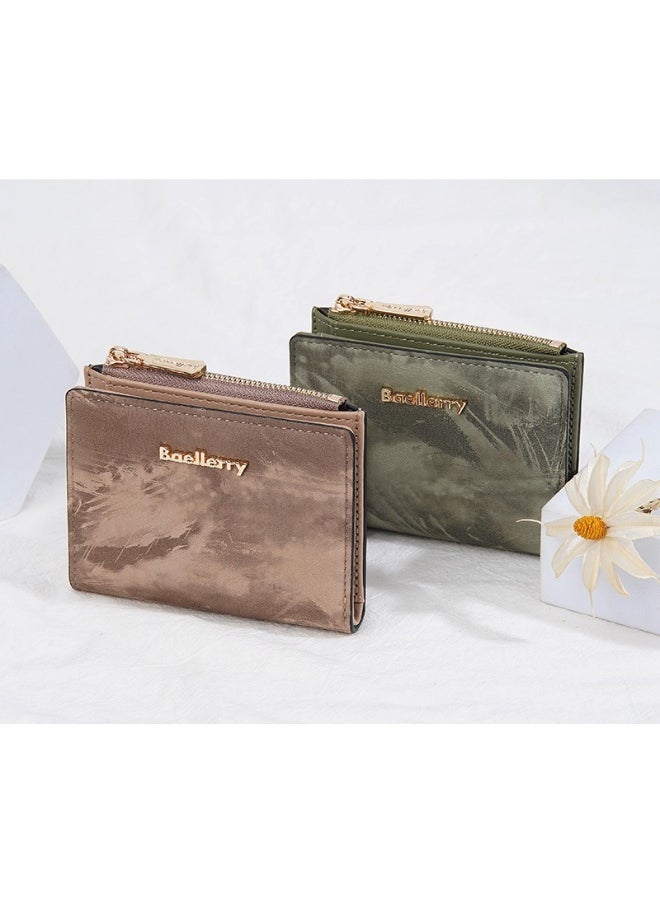 baellerry Women's Purse Short Fashion Zipper Buckle Wallet Multi-card Coin Purse Woman  - Image 3