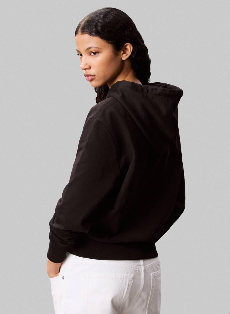 Calvin Klein Jeans Cotton Terry Monogram Hoodie - Image 2