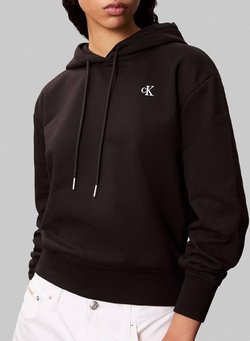 Calvin Klein Jeans Cotton Terry Monogram Hoodie - Image 5