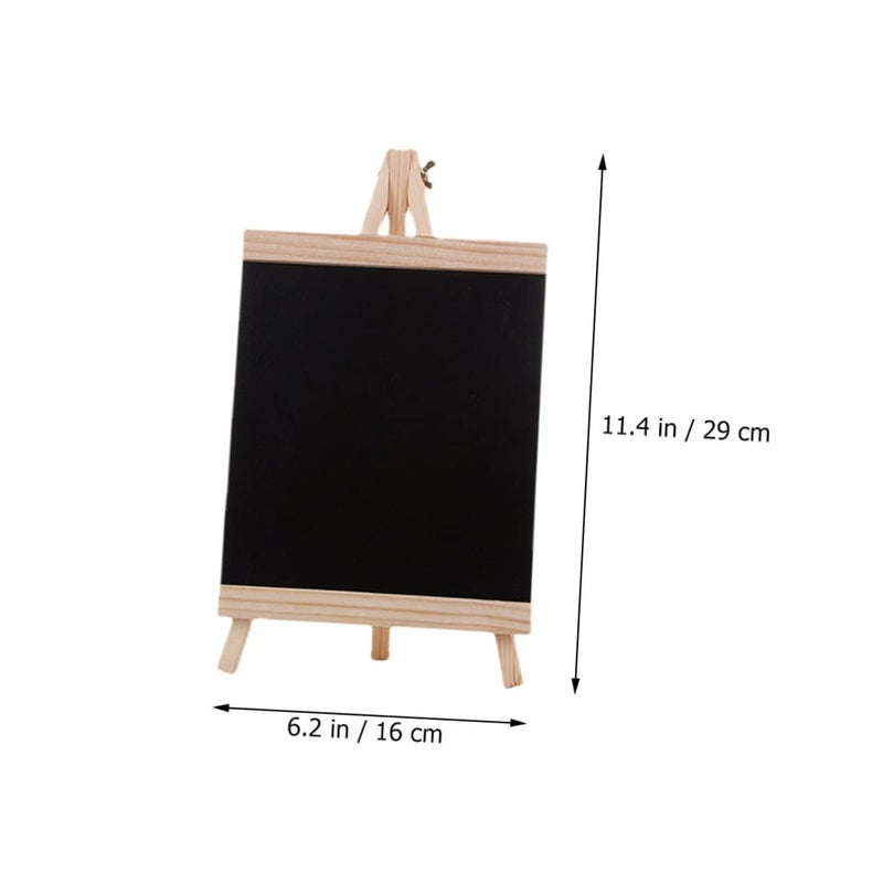 2 Pcs Wooden Chalkboard Sign Double Sided Rustic Message Board For Home Cafe Wedding - Image 3