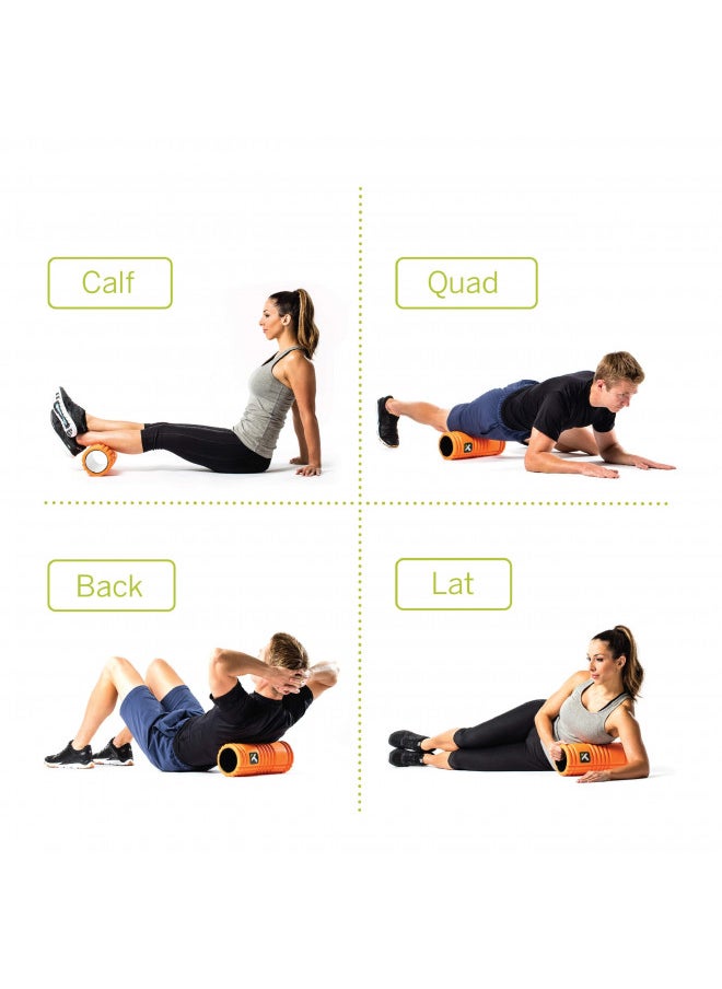 Trigger Point Performance TriggerPoint GRID Foam Roller for Exercise, Deep Tissue Massage and Muscle Recovery, Original (13-Inch), Orange  - Image 4
