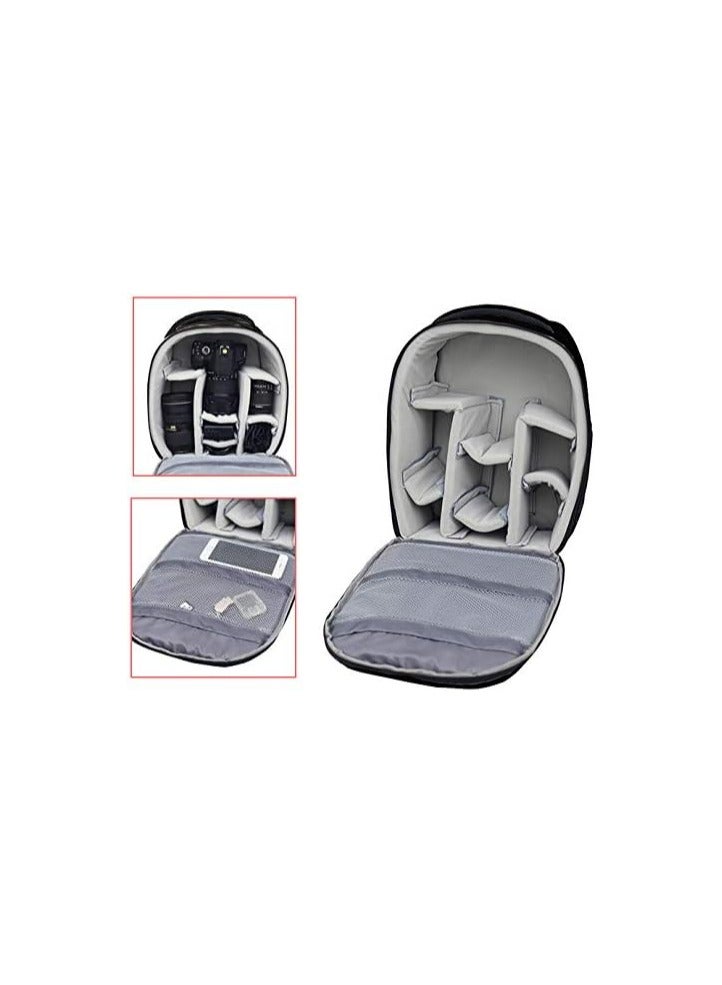 Coopic حقيبة ظهر كاميرا قماشية مقاومة للماء Coopic BP-08 لكاميرا DSLR SLR (27x17x34 سم، أسود) - Image 3