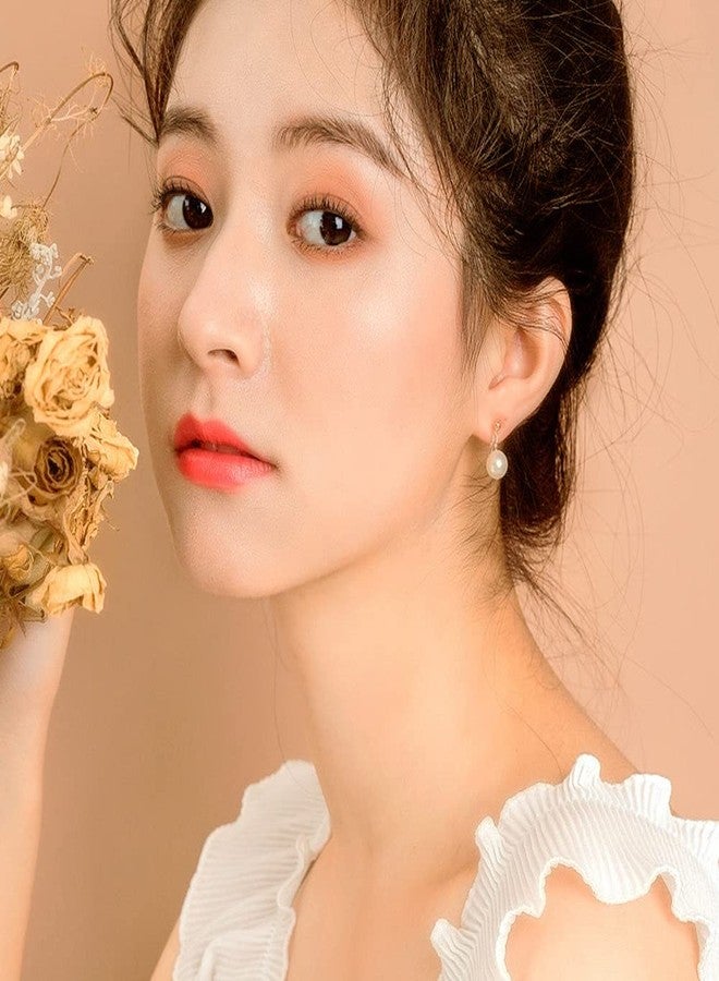 OIDIMS Elegant Pearl Ear Cuffs Earrings for Women Fake Helix Clip On Cartilage Wrap Non Piercing Minimalist Dangle Drop Promise Engagement Wedding Statement Fashion Jewelry Gifts Birthday Valentone's Day - Image 3