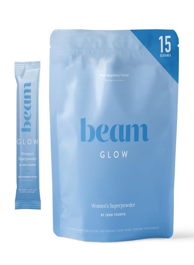 Beam Glow, Hormone Balance for Women, Thyroid Support for Women, Natural Hormone Support Powder with Selenium and Bromelain, PMS Relief, Energy, Hair Skin & Nails, Vegan, No Sugar, 15 Servings - Image 1