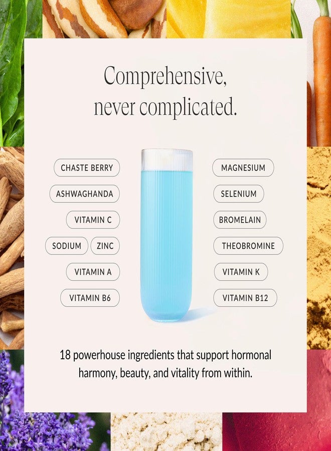 Beam Glow, Hormone Balance for Women, Thyroid Support for Women, Natural Hormone Support Powder with Selenium and Bromelain, PMS Relief, Energy, Hair Skin & Nails, Vegan, No Sugar, 15 Servings - Image 3