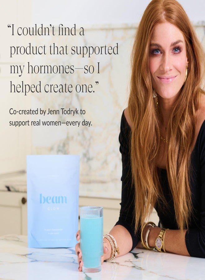 Beam Glow, Hormone Balance for Women, Thyroid Support for Women, Natural Hormone Support Powder with Selenium and Bromelain, PMS Relief, Energy, Hair Skin & Nails, Vegan, No Sugar, 15 Servings - Image 5