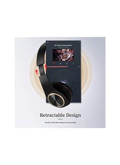 X spring Bluetooth Headphones Over Ear Foldable Wireless Headphones Hi Fi Stereo Bluetooth 5.0 Headset Built In Microphone Suitable For Cellphone Work Pc Black  - Image 3
