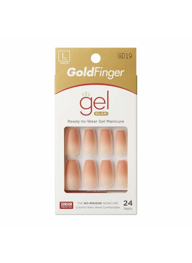 Goldfinger - Gold Finger Gel Glam Design Nail (GD19) - Image 1