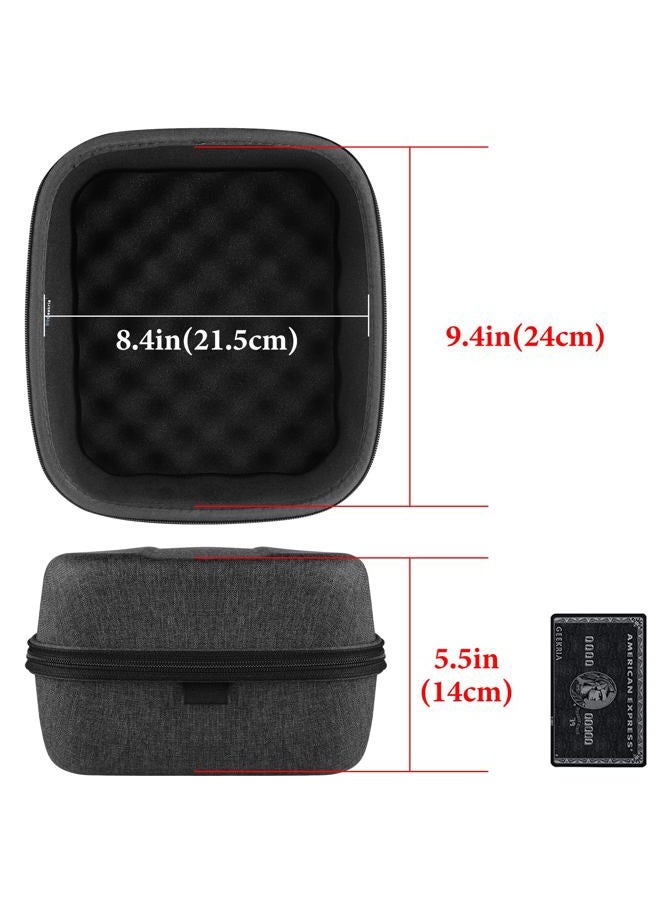 Geekria Shield Case for Large-Sized Over-Ear Headphones, Replacement Hard Shell Travel Carrying Bag with Cable Storage, Compatible with HiFiMAN HE 6se, HE 1000 Headsets (Dark Grey) - Image 4