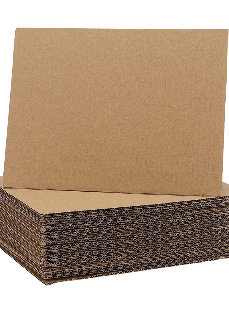 كرافت ماجيك عبوة من 5 قطع من الورق المقوى المموج بحجم A3 (297 × 420 مم) للبريد، مصنوعة من ورق كرافت، وإضافات تغليف مسطحة للشحن والبريد والفنون والحرف اليدوية - Image 1