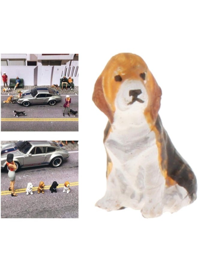 silvercnc 1:64 Scale Hand Painted Model,Mini Tiny Dog Layout ,Scenery Table Scenario Toy Group Decoration - Style2  - Image 2
