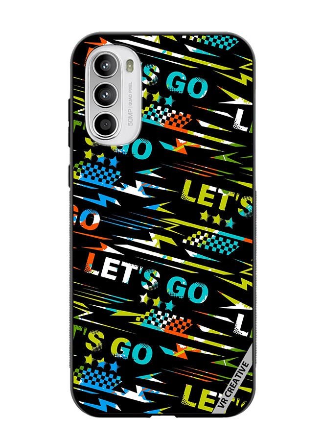 VR CREATIVE Protective Case Cover For Motorola Moto G82 Abstract Seamless Grunge Pattern For Boy Design Multicolour - Image 1