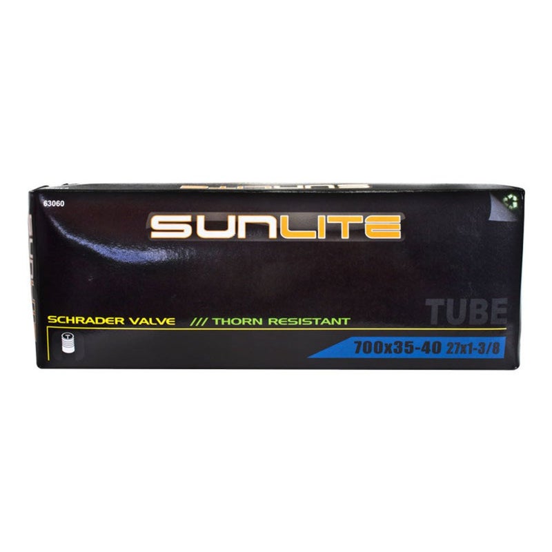 Sunlite Thorn Resistant Schrader Valve Bicycle Tube, 700 x 35-40 / 32mm Valve