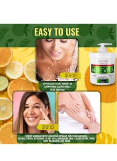 Advanced Clinicals Aloe Vera Soothe Recover Cream 454g  - Image 5
