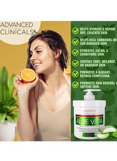 Advanced Clinicals Aloe Vera Soothe Recover Cream 454g  - Image 3