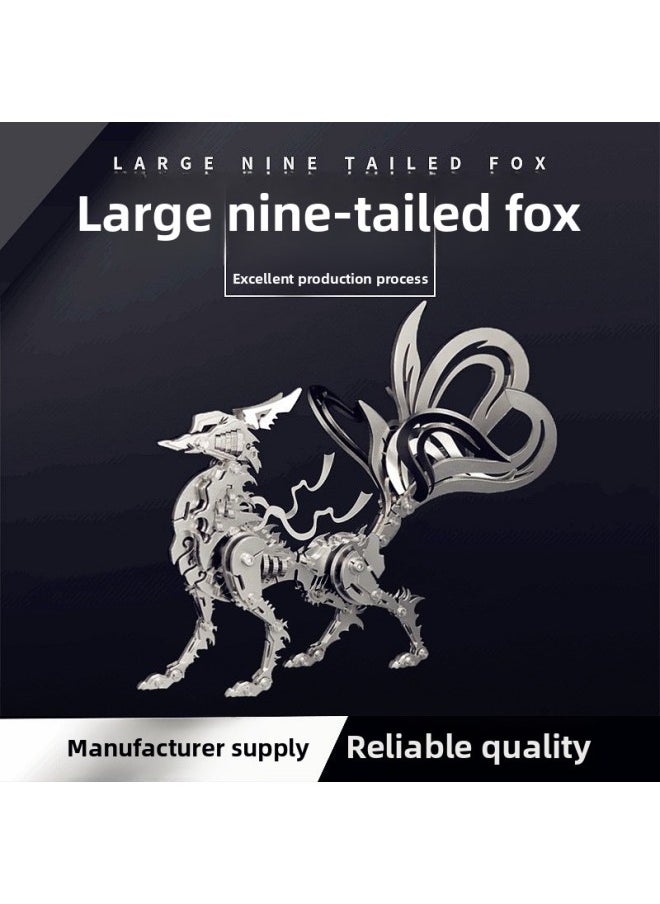 Generic - Steel Warcraft Nine-tailed Fox 3d Metal Assembly Model Puzzle Mechanical Assembly Handmade Difficulty Children's Creative Toys-Color:[gryphon] Diy/finished Product Please Note - Image 1