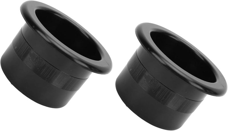 Asixxsix Plastic Cup Holder Insert, 2PCS 2.7inch Deep Design Drink Holder for Sofa Recliner Boat Rv Couch Car Truck Poker Table, Black - Image 3