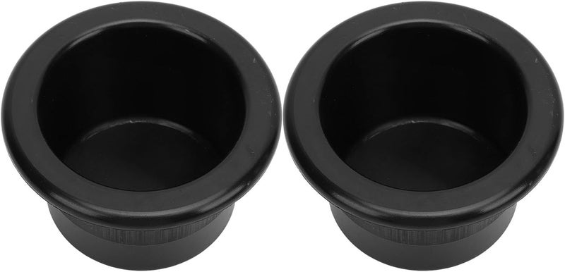 Asixxsix Plastic Cup Holder Insert, 2PCS 2.7inch Deep Design Drink Holder for Sofa Recliner Boat Rv Couch Car Truck Poker Table, Black - Image 4