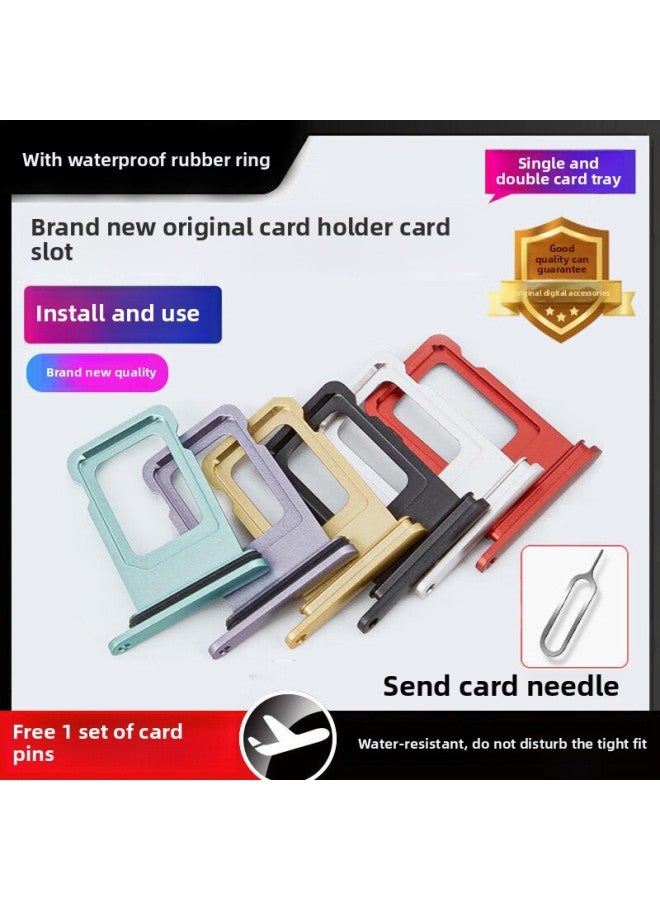 E-repair Is Suitable For Huawei Nova9 Cato Nova8SE Vitality Version Card Slot Sim Card Nova7SE Phone-Color:Suitable For Nova9pro 【bright Black】 Card Tray With Waterproof Rubber Ring-Capacity:Default Items