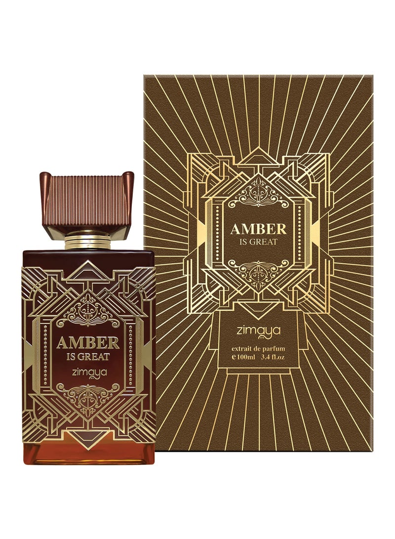 zimaya Amber Is Great Unisex Extrait De Parfum, 100ML - Image 2