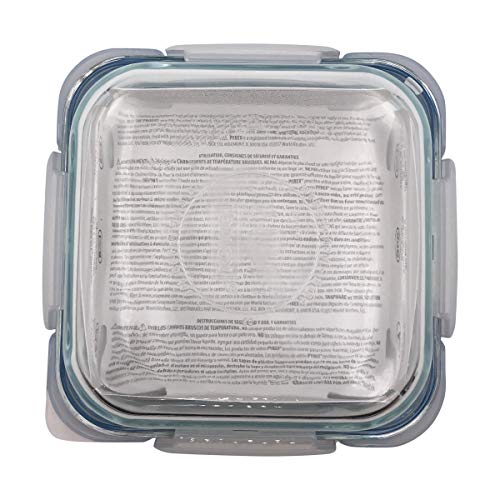 Snapware 4-Cup Total Solution Square Food Storage Container, Glass, Clear (1109304) - Image 2