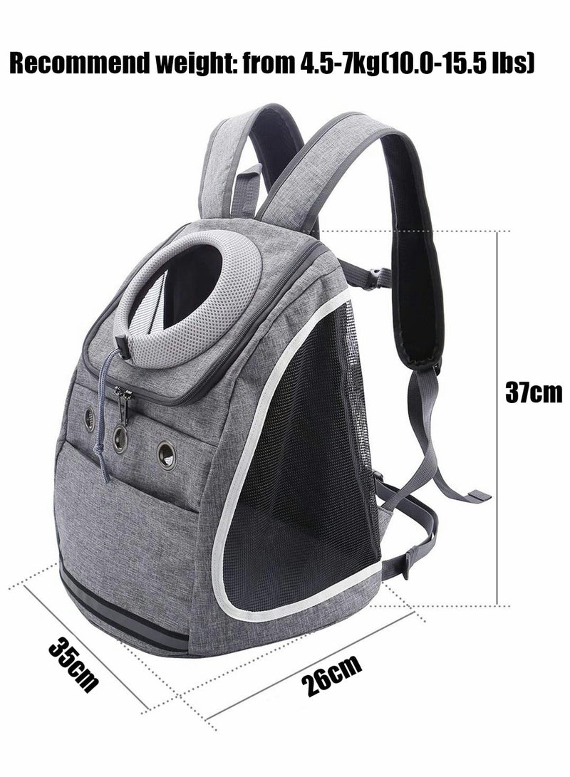 Excefore Pet Carrier Backpack for Small Dogs & Cats, Pet Puppy Travel Front Carrier Bag - Image 2