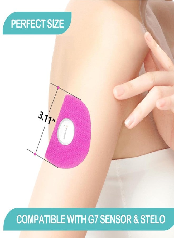 OBUZOO G7 Stelo Adhesive Patches,20 Pack Waterproof Flexible & Breathable Overpatches with Hole,Hypoallergenic & Latex-Free,Skin-Friendly Tapes for 10-15 Days,Multi-Color - Image 4
