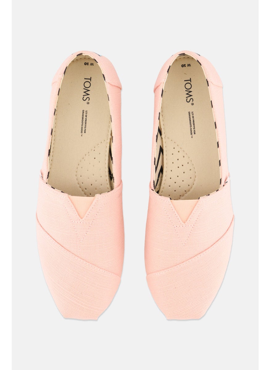 TOMS Women Alpargata Slip On Shoes, Light Peach  - Image 4