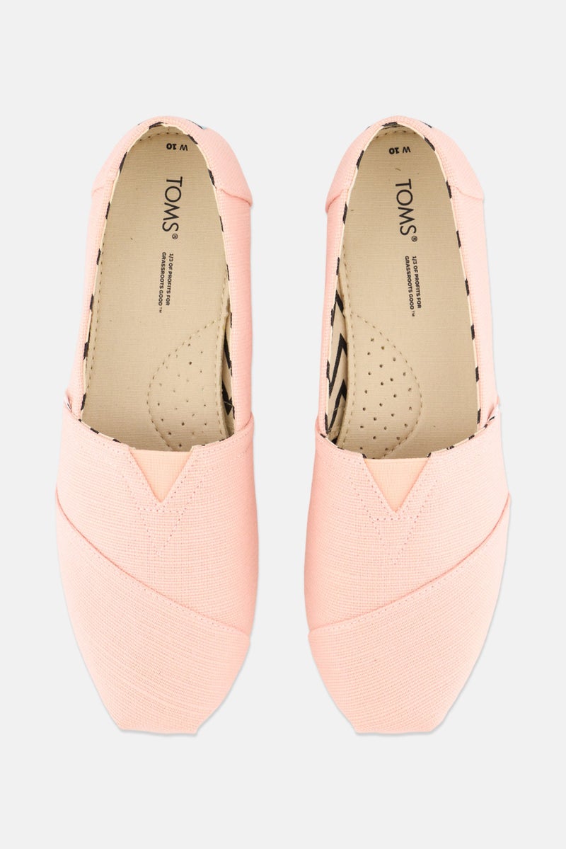 TOMS Women Alpargata Slip On Shoes, Light Peach - Image 2